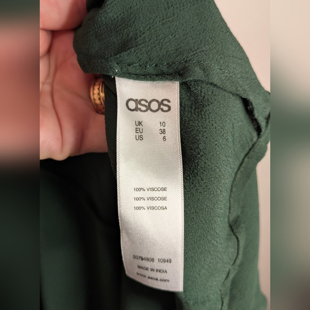 ASOS Petite Forest Green Maxi Dress - Picture 8 of 8